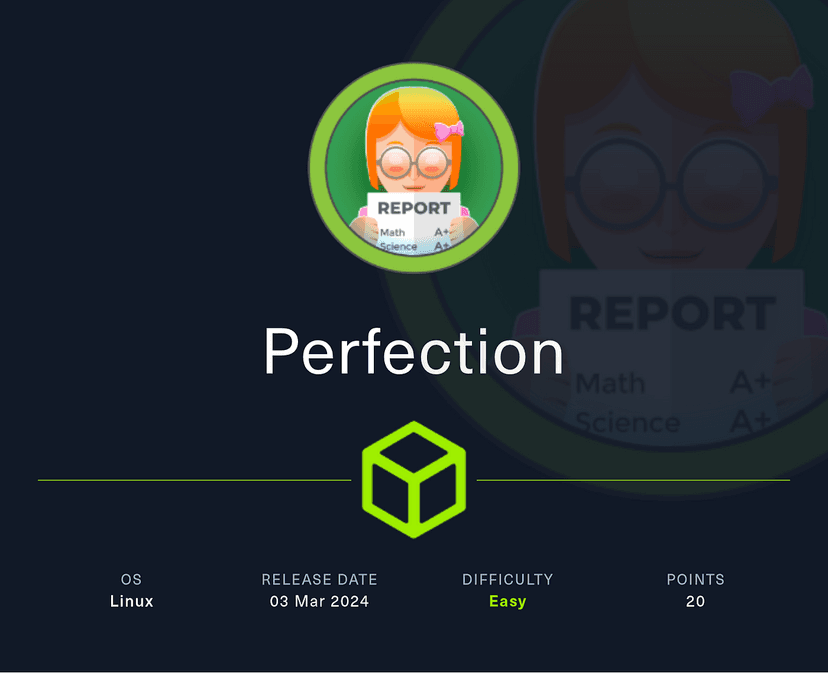 Perfection — HackTheBox